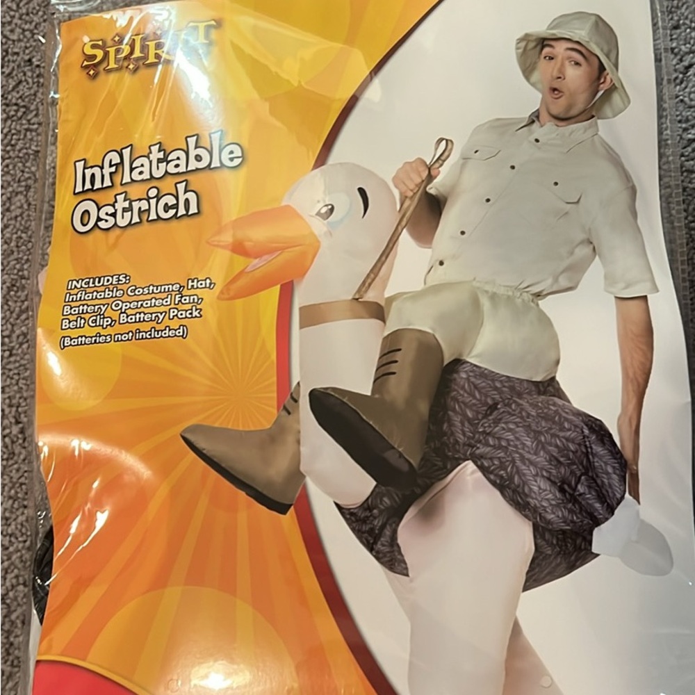 Spirit Yellow Inflatable Ostrich Set